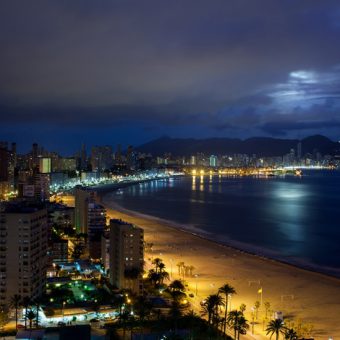 Benidorm bei nacht Costa Blanca